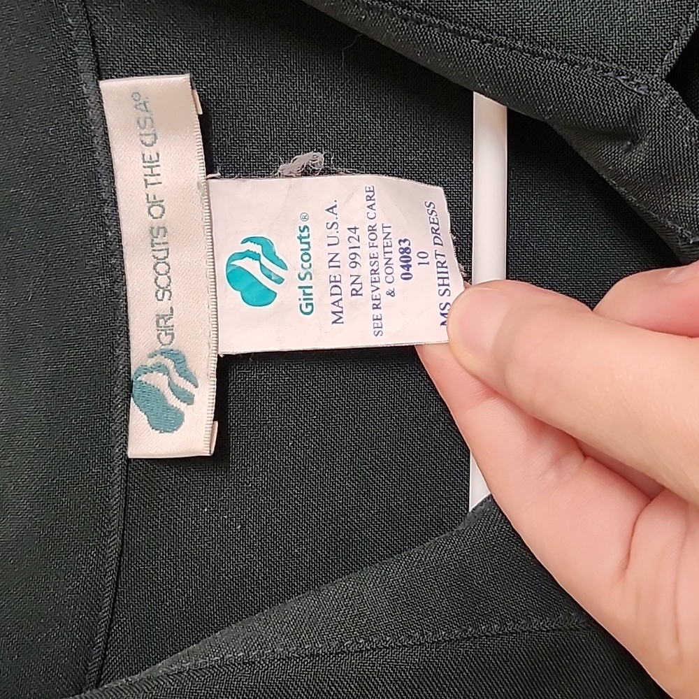 Vintage Girl Scouts Leader Shirt Dress